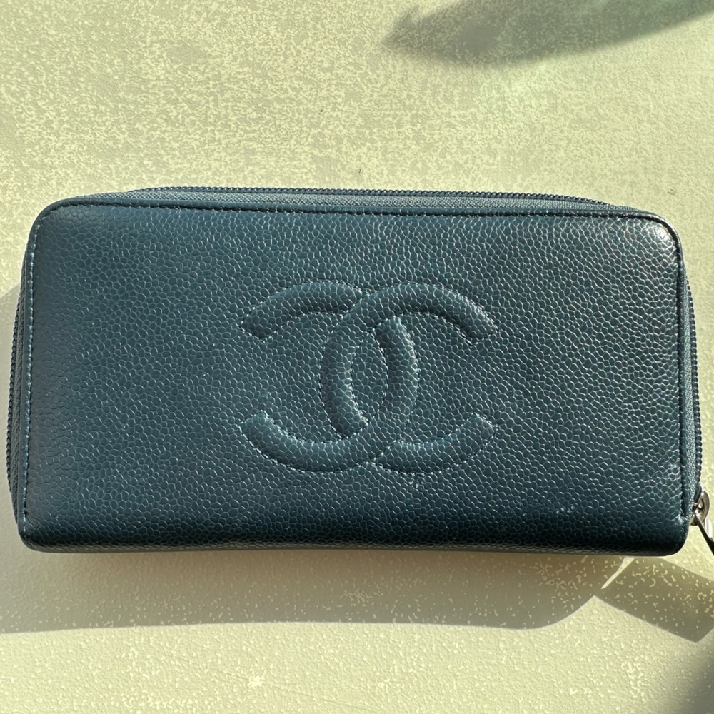 Chanel zip wallet